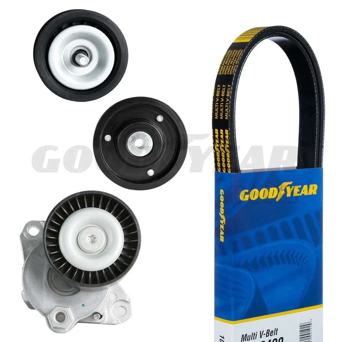 2008-2009 Mercedes C300 Serpentine Belt Drive Component Kit Goodyear 3178